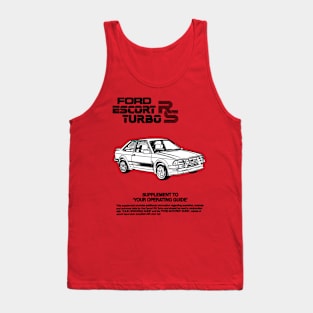 FORD ESCORT TURBO - owners handbook Tank Top